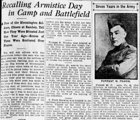 Recalling Armistice Day